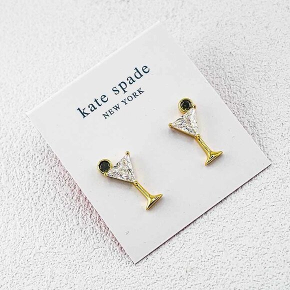 Kate Spade Wine Glass Stud Earrings - Picture 2 of 5